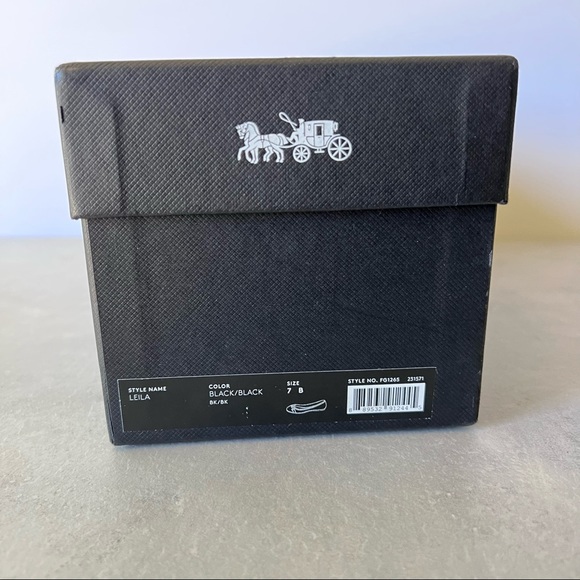 Coach Leila Ballet Black Suede Flats size 7 - Picture 12 of 13